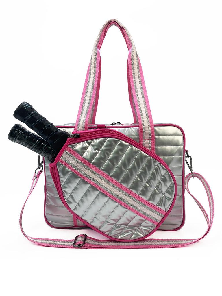 2025 Portable Sports Bag for Badminton, Tennis & Pickleball - Fits 2 Rackets, Handheld, Large-Capacity, Down Cotton