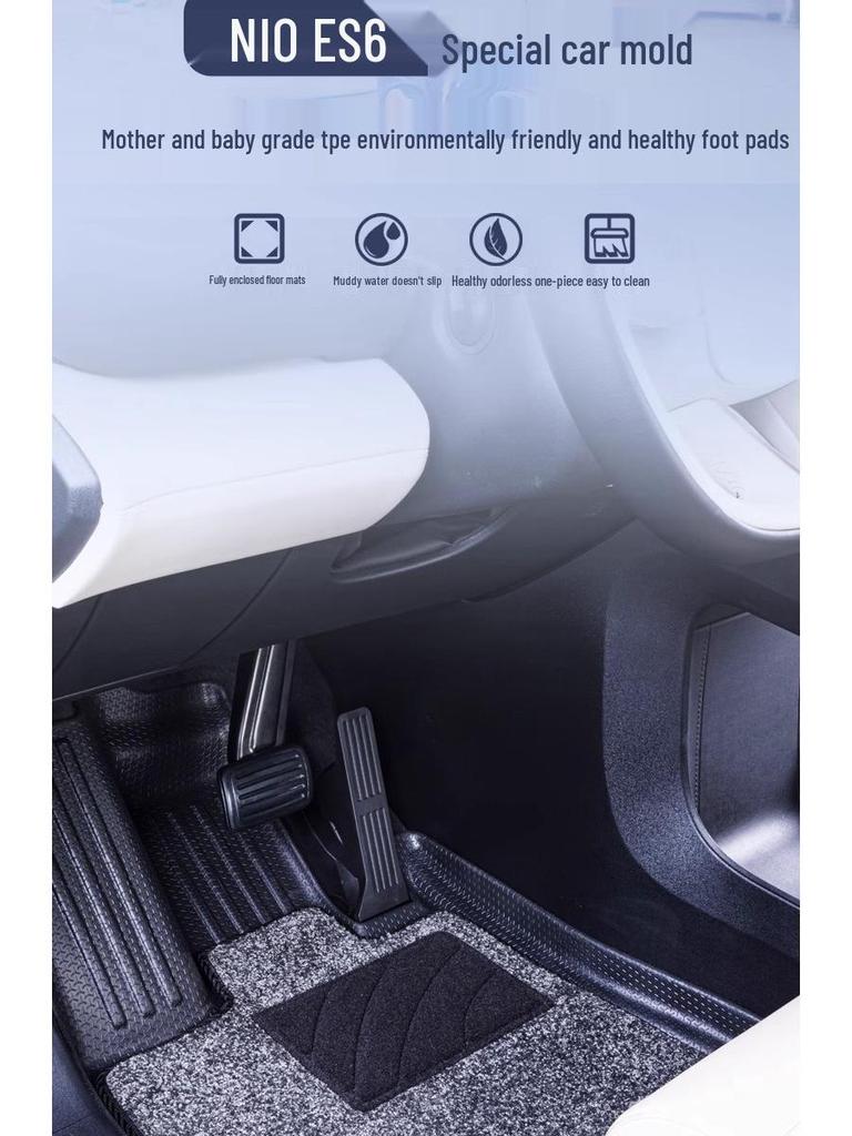 Dedicated Car Carbon Fiber Texture TPV Body Kits with 360 TPE Floor, Trunk, and Backrest Mats