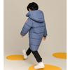 Autumn Winter Children's Coat Boys Jacket Solid Color Long Style Keep Warm Hooded Coat for Kids