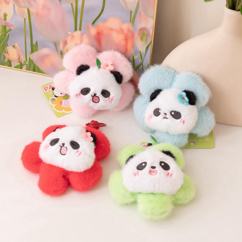 Cartoon Capibara Capybara Doll Plush Toy Hamburger Capybara Panda Small Pendant Bag Keychain