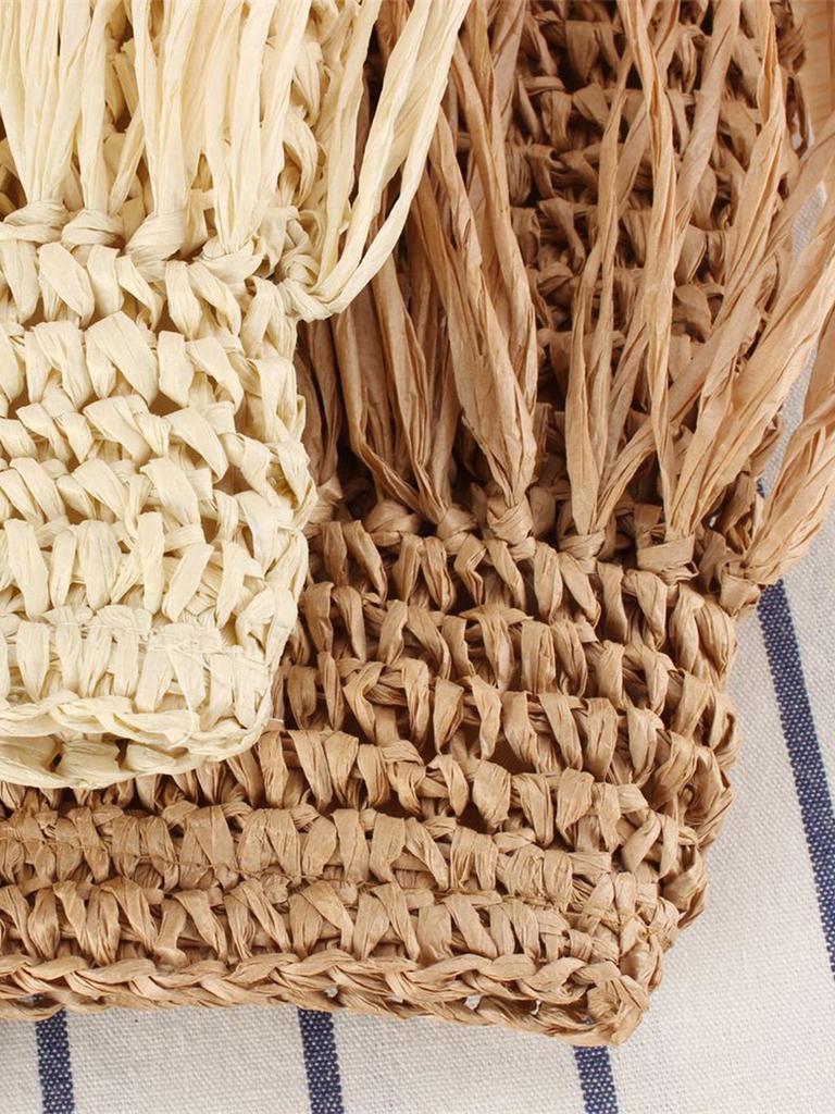 Handmade Tassel Woven Beach Bag – Large Capacity, Versatile Shoulder Bag for Women