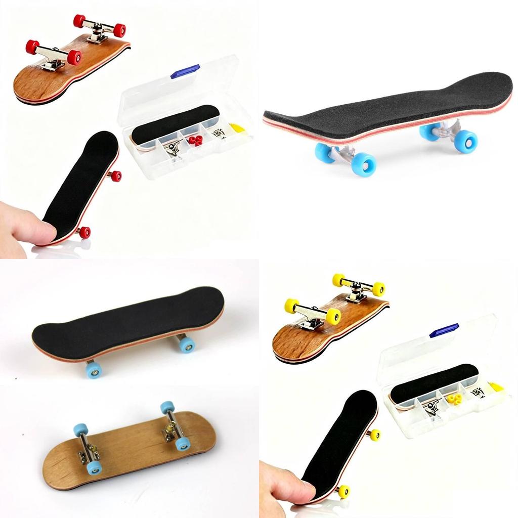 Finger Skateboard Stress Relief Toy With Wooden Deck For Hand Eye Coordination And Brain Development