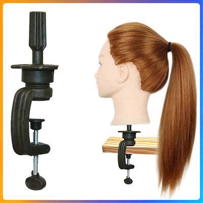 1pcs Plastic Material Hair Accessory Tools Mini Wig Head Stand Table Clamp Training Mannequin Wig Head Holder Adjustable