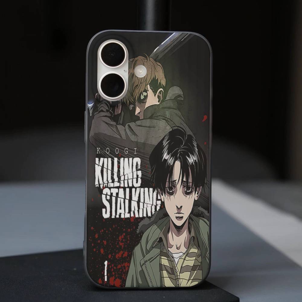 Anime Killing Stalking Phone Case For IPhone 17 16 15 14 13 12 11 Pro Max Plus Corrugated Bumper Back Cover Shell