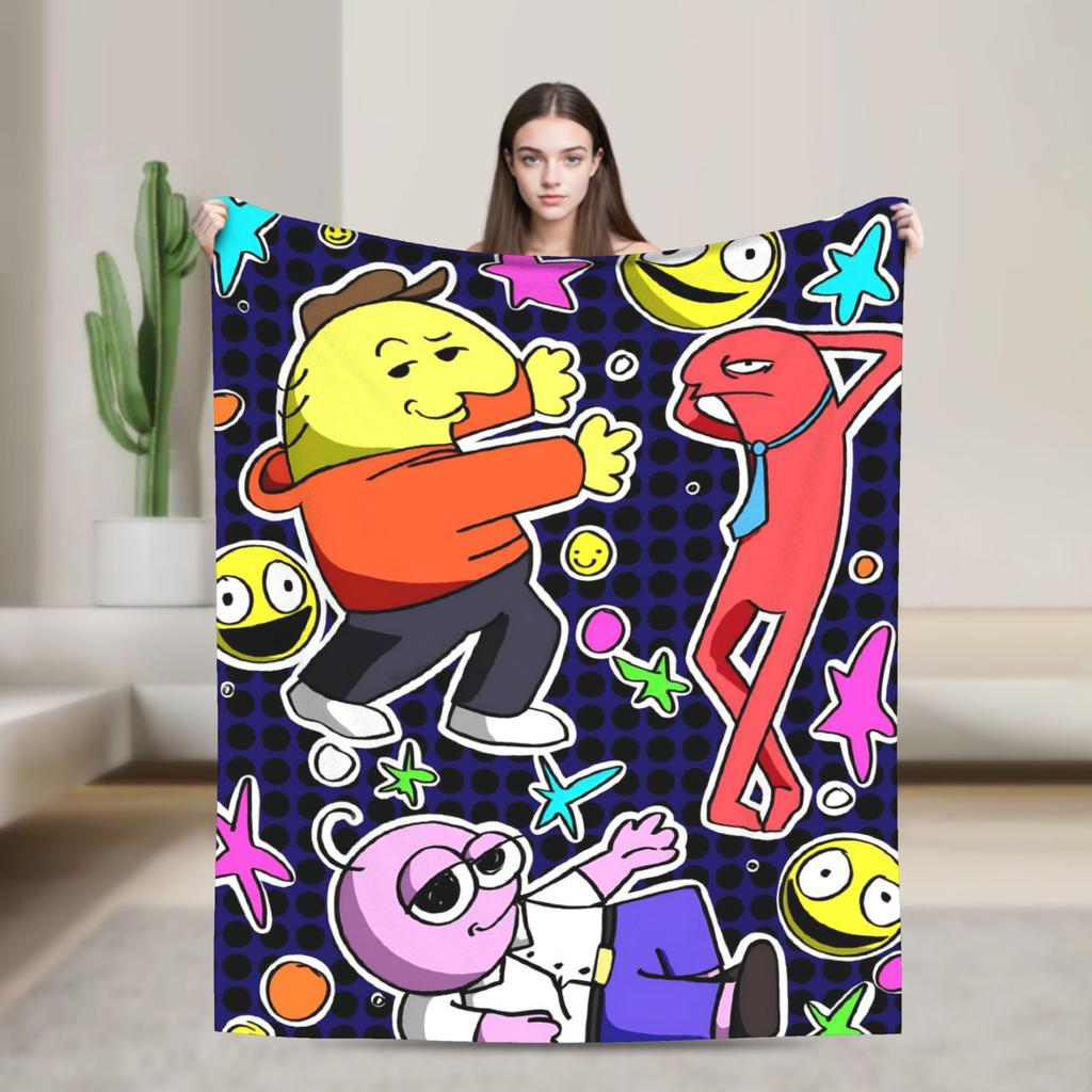 Smiling Friend Games Blanket Quality Warm Soft  Throw Blanket Spring Travel Office Home Decor Novelty Bedspread