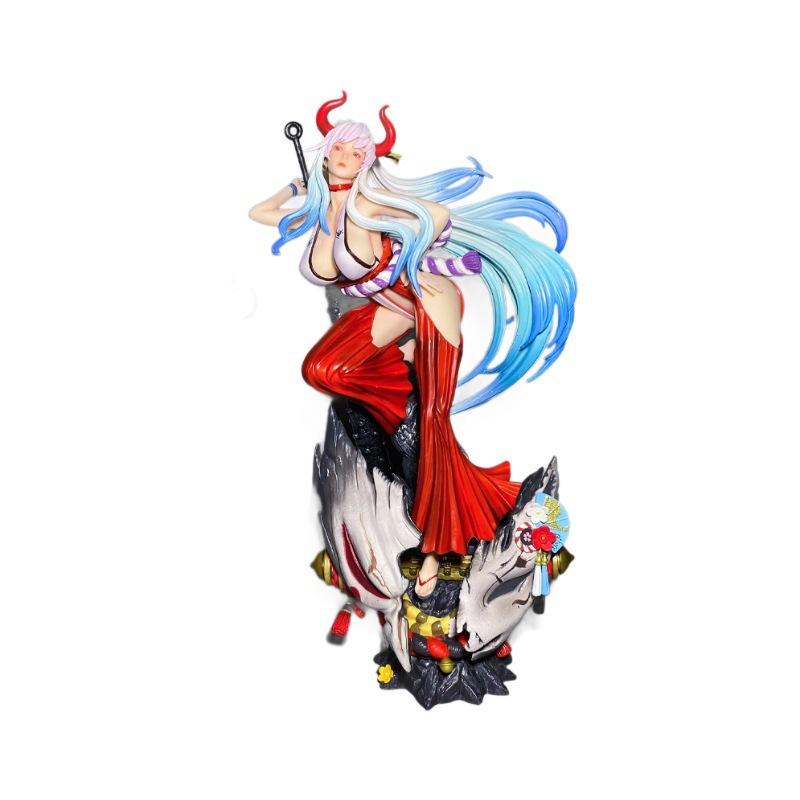 One Piece series, standing posture Yamato, anime gift hand-made model decoration, 45.5cm