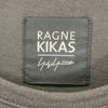 RAGNE KIKAS for Yohji Yamamoto NV-T33-078 Black Asymmetrical L/S Cut and Sew tops 2 blackUsed