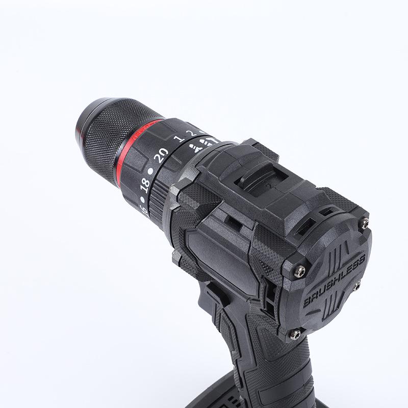 Rechargeable Brushless Handheld Electric Drill with Lithium Battery for Multifunctional Household and Auto Repair Use
