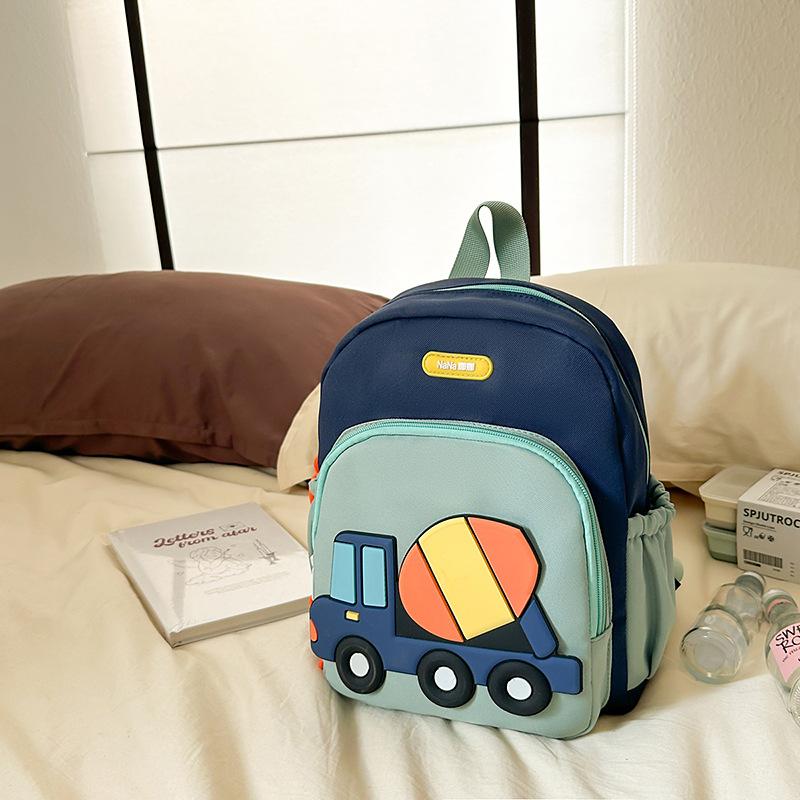 

Новый корейский стиль Мода Мультяшная машина Мальчики и девочки Легкий рюкзак Рюкзак для детского сада Школьная сумка .