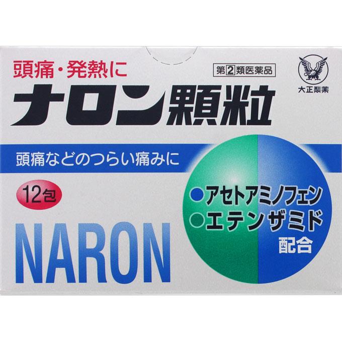 

Taisho Naron Granules 12 packets Acetaminophen Main Indications: -Headache, toothache, pain after tooth extraction, menstrual pain, neuralgia, muscle 1