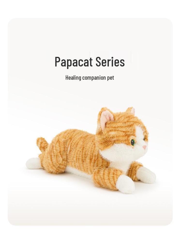 Huggable Realistic Cat Plush Toy - Perfect Sleep and Play Companion for Children, Great Girls' Birthday Gift