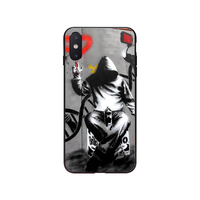 

Street Art Banksy Graffiti Phone Case for iphone 17 Pro Max Air 16 15 14 13 Pro Max 15 16 Pro 15Plus iPhone 13ProMax