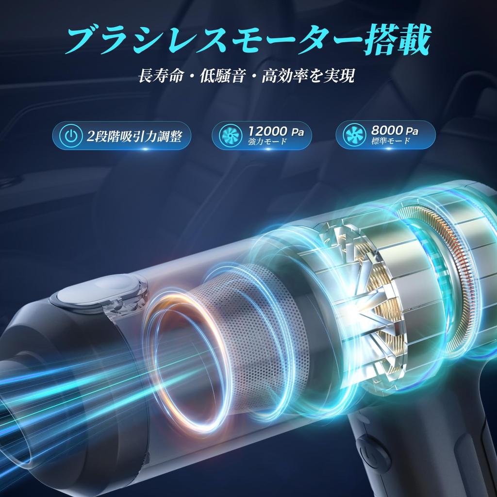 ALIOBC Cordless Handheld Vacuum Powerful Suction Suction and Air Multifunctional Car Vacuum Handheld Vacuum Cleaner with 7 4000mAh 25 Minutes of