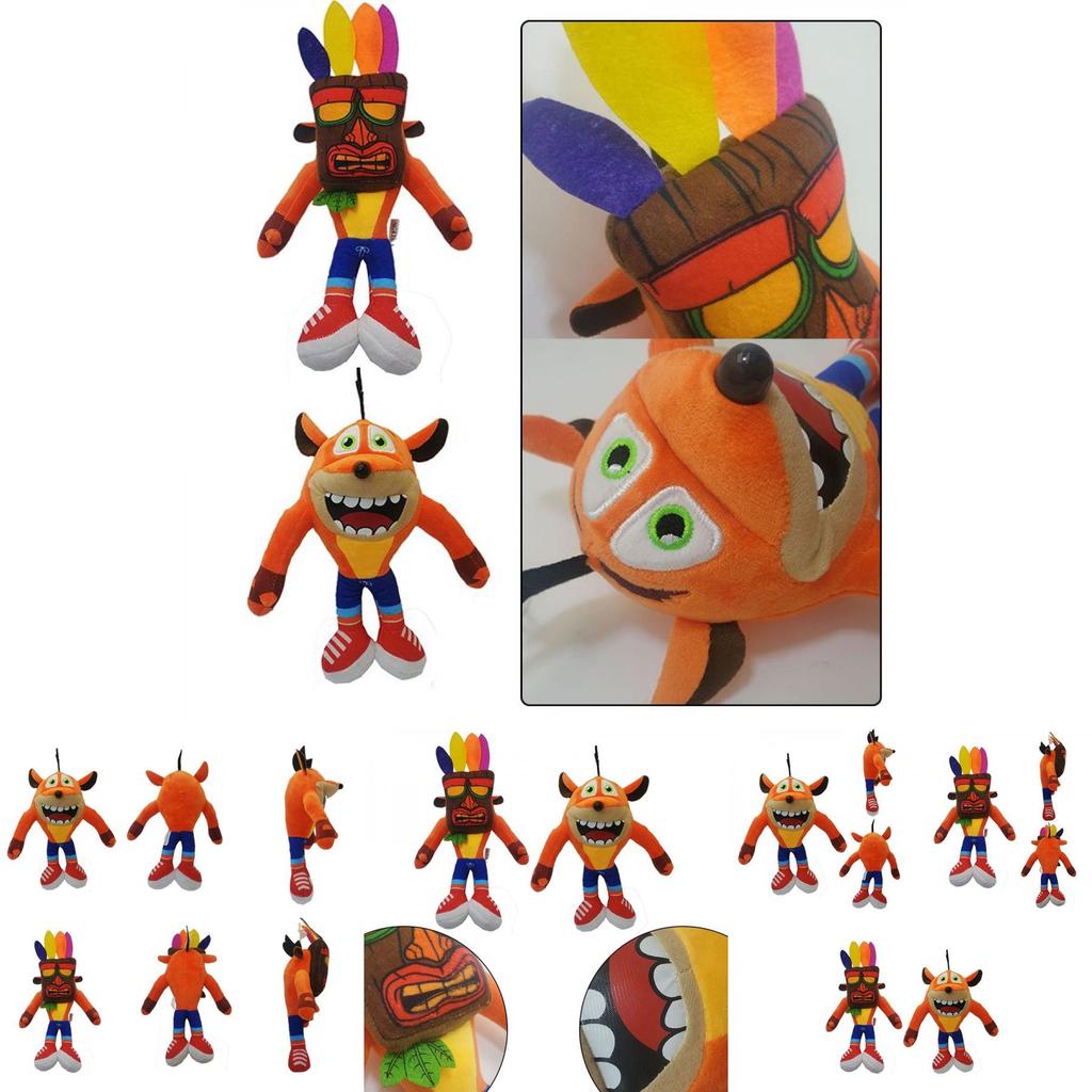Adorable Crash Bandicoot Plush Toy Featuring Soft Plush Material Perfect For Collectors