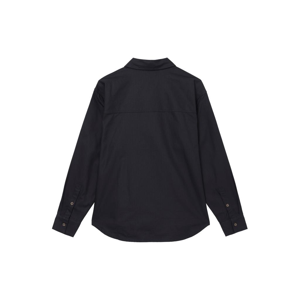 Jordan Essentials Cotton Polo Button Fashion Long Sleeve Shirt Men shirts Black FV7447010