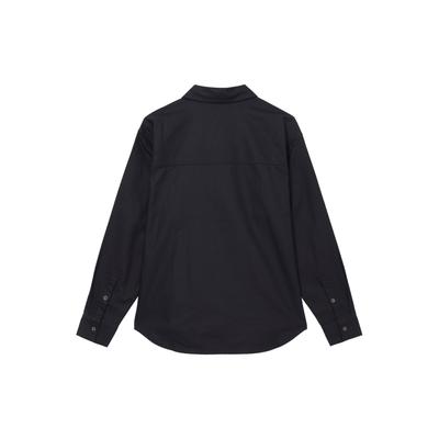 Essentials Cotton Polo Button Fashion Long Sleeve Shirt Men Shirts Black FV7447010