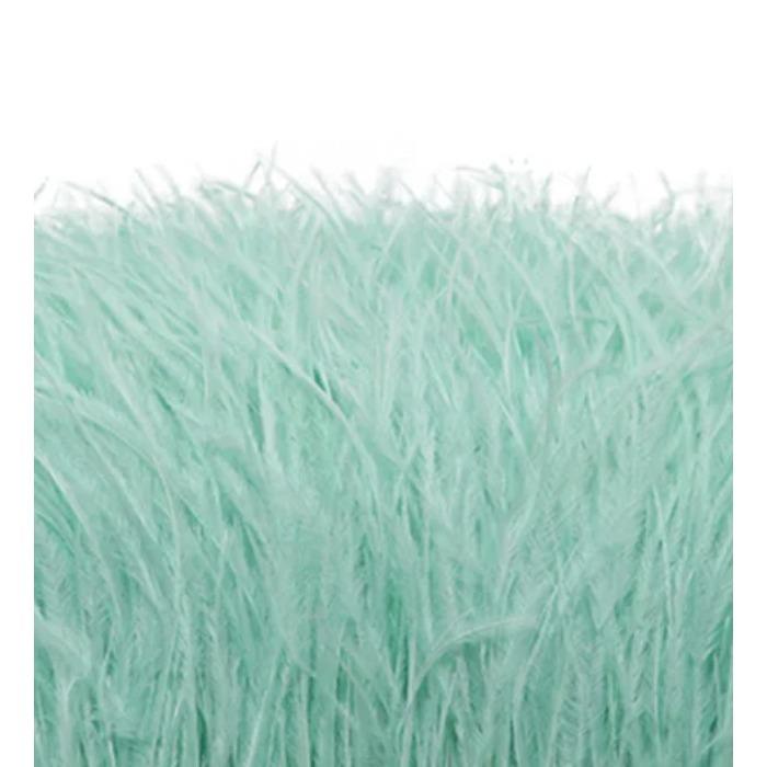 FeatherBeatiful 1meter Black Ostrich Feathers Trim Cloth Sideband Ostrich Feather Trims Clothing Wedding Feather Ribbon Sewing Decorati