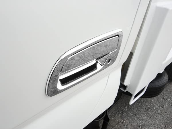 Chrome Door Handle Covers with Hino TRISTAR'S 4-Piece (Compatible Dutro/Toyota Dyna/Toyoace)