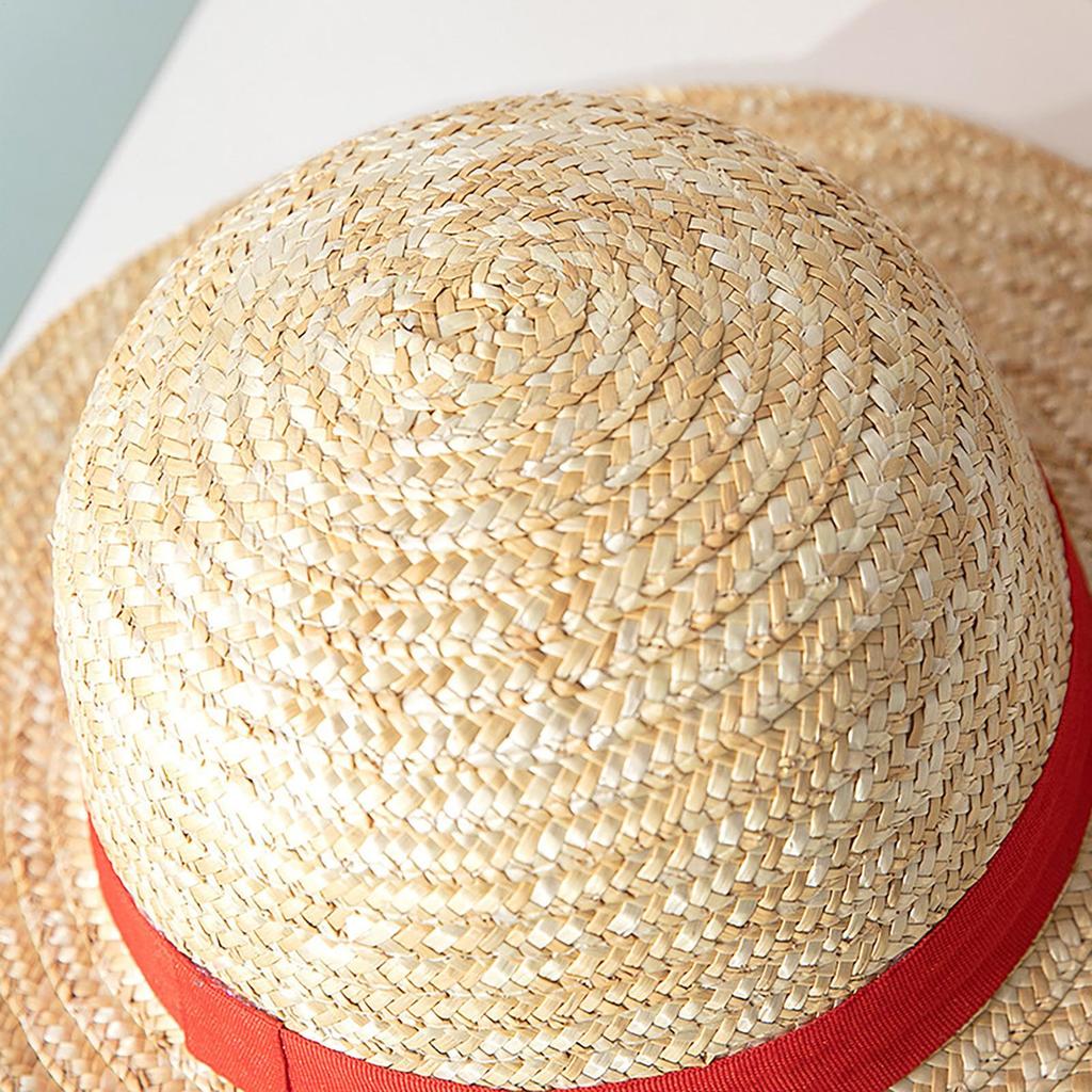 31cm/35CM Anime Cosplay Straw Hat Parent-child Summer Sun Hat Breathable Sun Protection Beach Straw Hat Fashion Party Costume