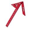 Aluminum Alloy Woodworking Ruler: Center Finder, Right Angle, Vertical & 45° Line Measuring Tool