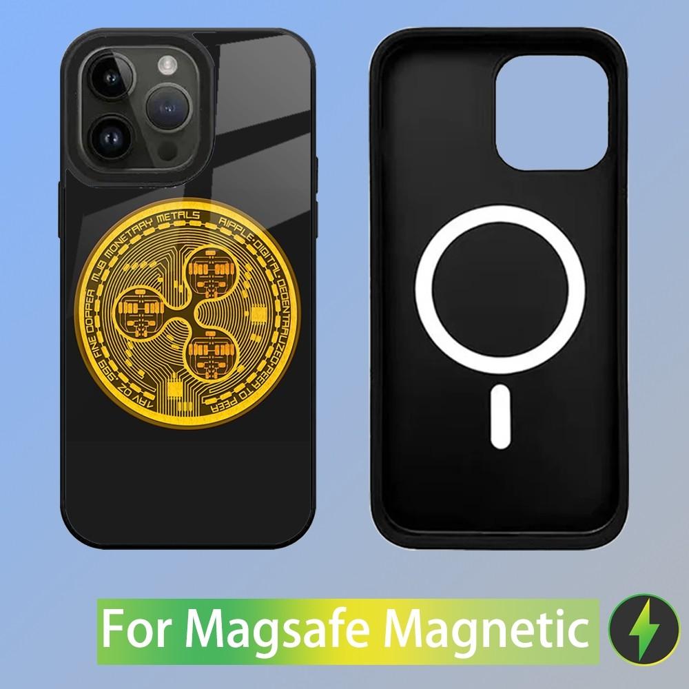 

Чехол для телефона Crypto XRP Ripple для iPhone 15,14,13,12,11,Plus,Pro,Max Mini Magsafe Магнитная Беспроводная Зарядка iPhone15pro