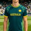 Australien Fußball T-Shirt Jersey Unisex Streetwear Sommer Kurzarm Lässig Herren T-Shirt Grafik Merch Mode Rundhals T-Shirt