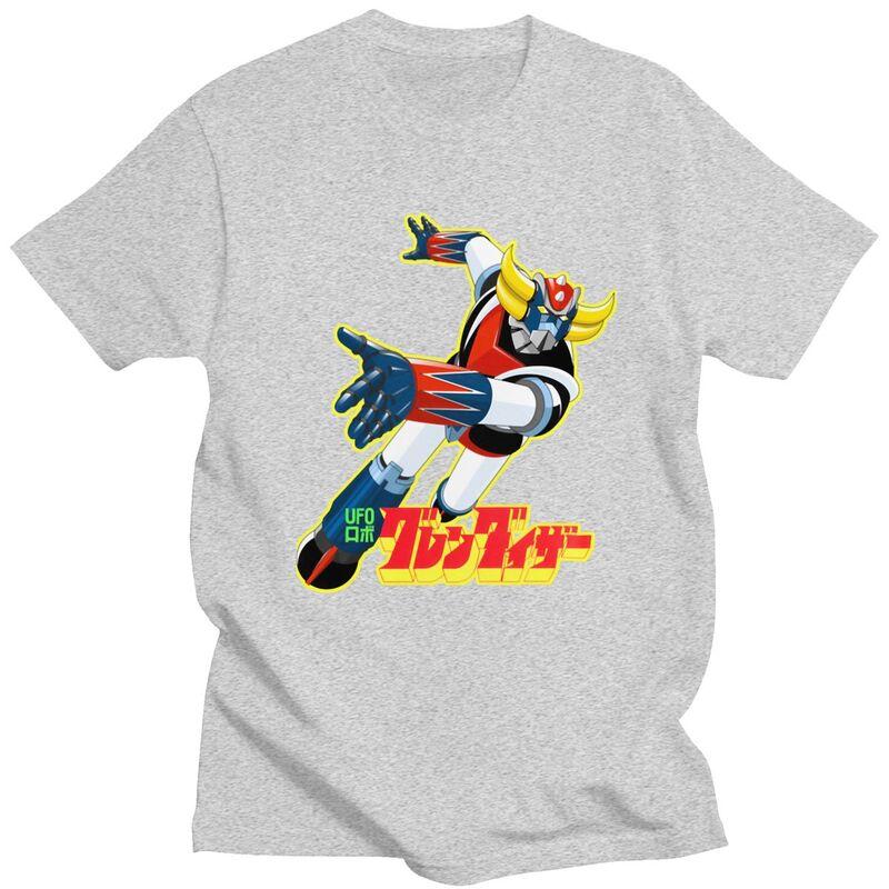 Custom Goldrake UFO Robot Grendizer T Shirt Men 100 Cotton Tshirt Casual Goldorak Anime Tees Streetwear Tshirt