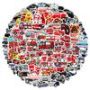 100PCS Police Car and Fire Truck Stickers Police Vehicle Firetruck Decals Vinyl Waterproof Emergency Rescue Vehicle Stickers