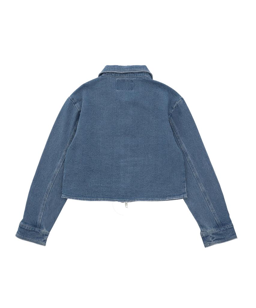 Deliccent Blue Jacquard Denim Jacket [Blue]