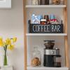 Wooden Coffee Bar Storage Box Coffee Station Organizer For Counter Durable Home Storage Box Coffee Bar Accessories