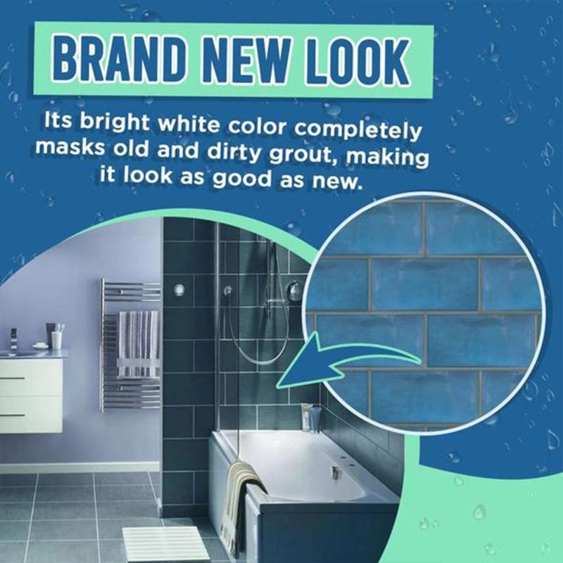 Wasserdichter Fugenfüller für Fliesen Weißer Fliesenfüller Fugenstift Schimmelbeständiger Füllstoff Wandporzellan Badezimmerfarbe