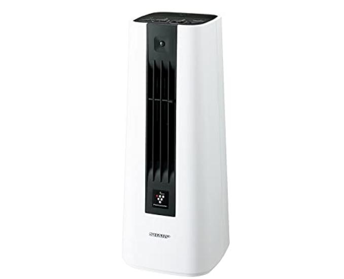 Sharp Compact Ceramic Fan Heater, Heating, 6 (8) Tatami MatsPlasmacluster 7000, Air Purification, White, HX-LS1-W
