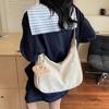 Large capacity bag women's summer new fashion niche shoulder messenger bag texture commuter dumpling bag
