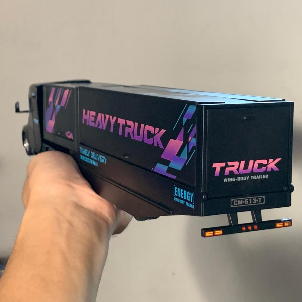 1/32 Tesla Semi Container Truck Transport Vehicle Truck High Simulation Metal Vehicle Model Excellent Home Desktop Trendy Ornament Boy