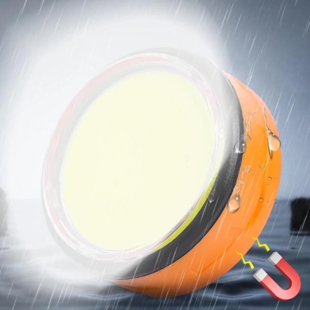 3000lm Mini High Power LED Camping Flashlight USB Rechargeable with Magnet Base Power Bank for Outdoor Tent Portable Emergency Lantern
