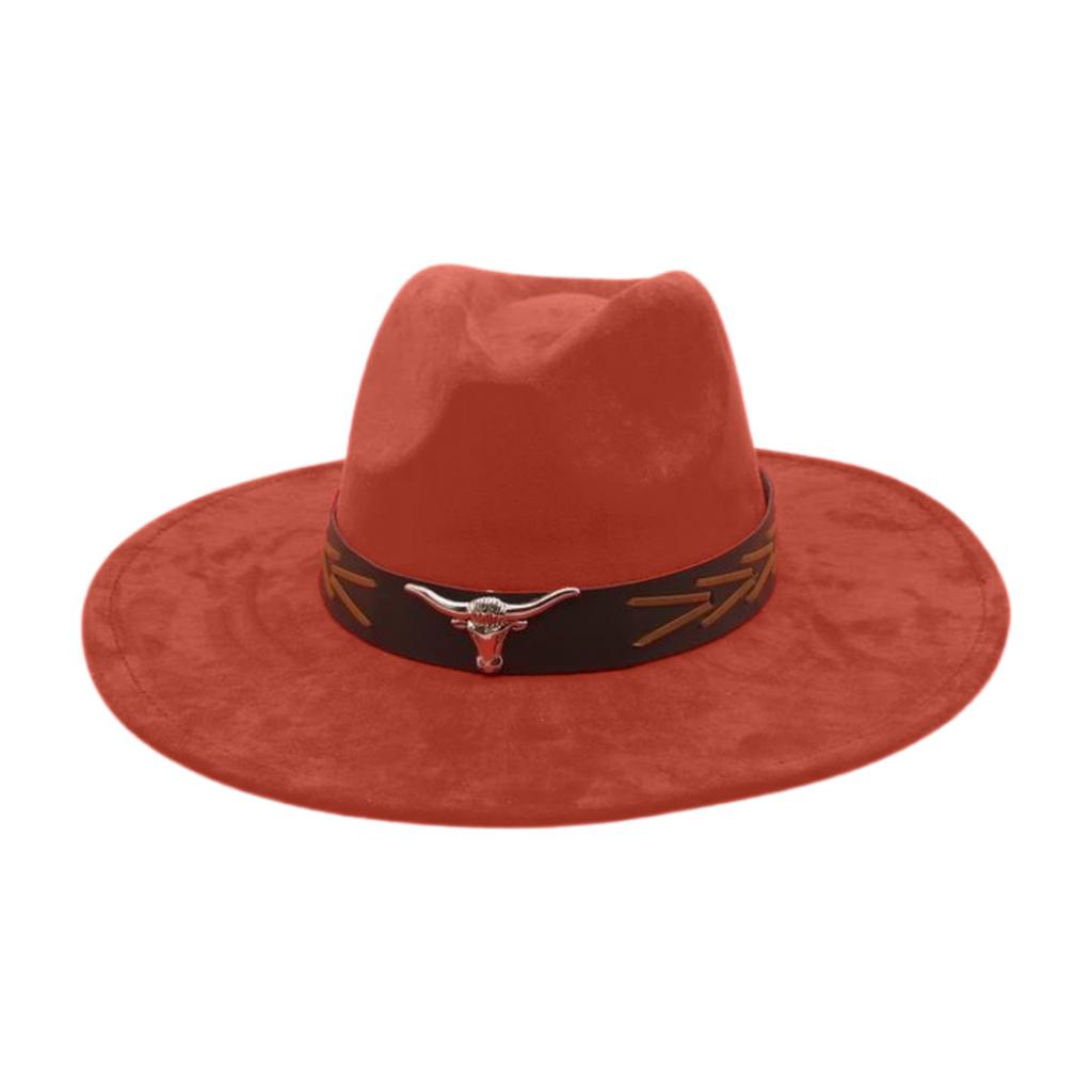 Grassland Ethnic Style Dance Sunscreen Travel Shooting Big Eaves Hat Men'S And Women'S High-End Flat-Brimmed Top Hat
