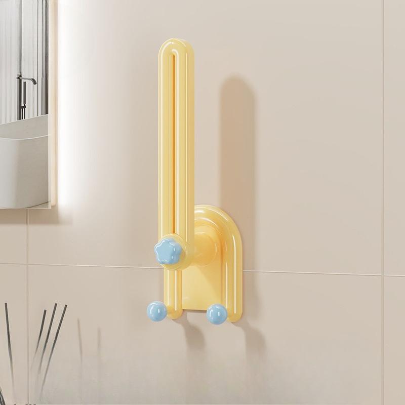 

Toilet Storage Rack for Hair Bands, Hair Clasps, Hair Ties, Hair Strings, Wall-mounted Jewelry Elastic Bands, Headbands Yellow and blue