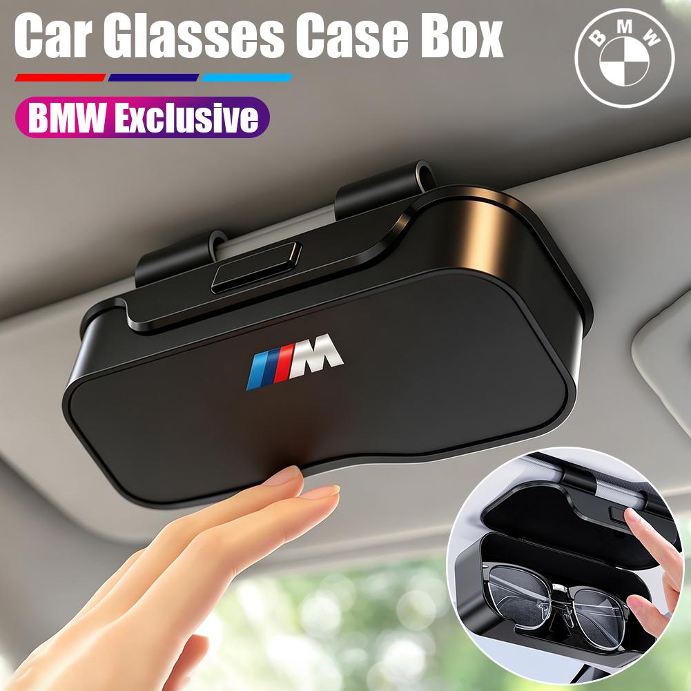 Car Visor Sunglasses Glasses Case Box Accessories For BMW E90 G80 M3 G30 M5 F82 F83 F20 F21 G42 F95 F96 G06 G07 M2 M4 M8 G14 G15