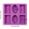 6-Pattern Soap Mold Set - Versatile Designs for Creative Soap Making - Durable & Easy Release Silicone, Oven Safe, Reusable