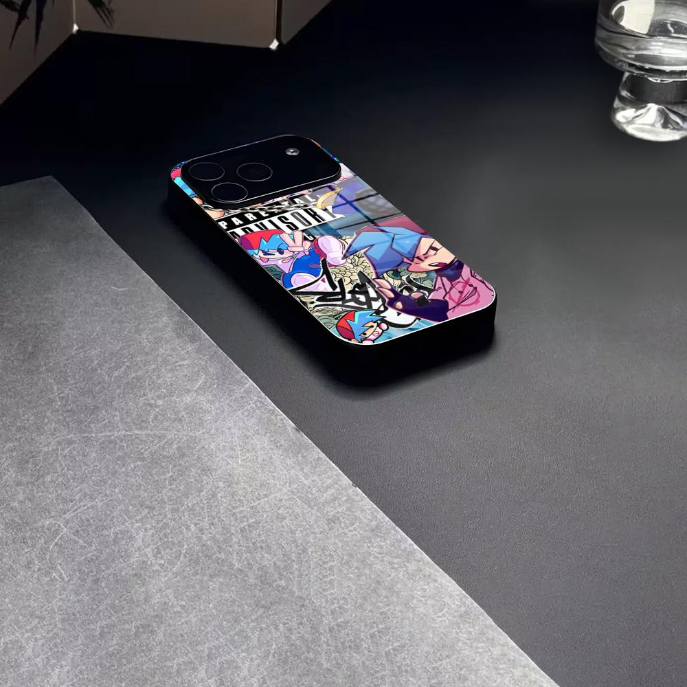 Friday Night Funkin Game Phone Case Tempered Glass For IPhone 17 15 16 14 12 13 11 Pro XS Max Plus Mini Cover