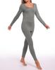 INNERSY Heattech Warm Innerwear Top and Long Sleeve Shirt and and Perfect for Fall and Sizes Women's Set, Bottoms, Fleece-Lined Leggings,