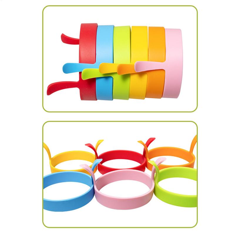 1PC Silicone Ring Fried Egg Mold Nonstick Pancake Ring Molds Heat Resistant Multi-function Portable Creative For Cooking Tools