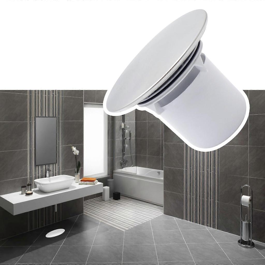 Plastic Shower Plughole Cover Shower Trap Cover Replacement Waste Drain Cap Tube Plug Anti-Odor Hole Cover Durable