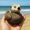 Sea Animal Duck Figurine Turtle Shark Dolphin Whale Duck Beaver Octopus Statue Sculpture Home Office Desktop Car Dashboard Decoration Ornament