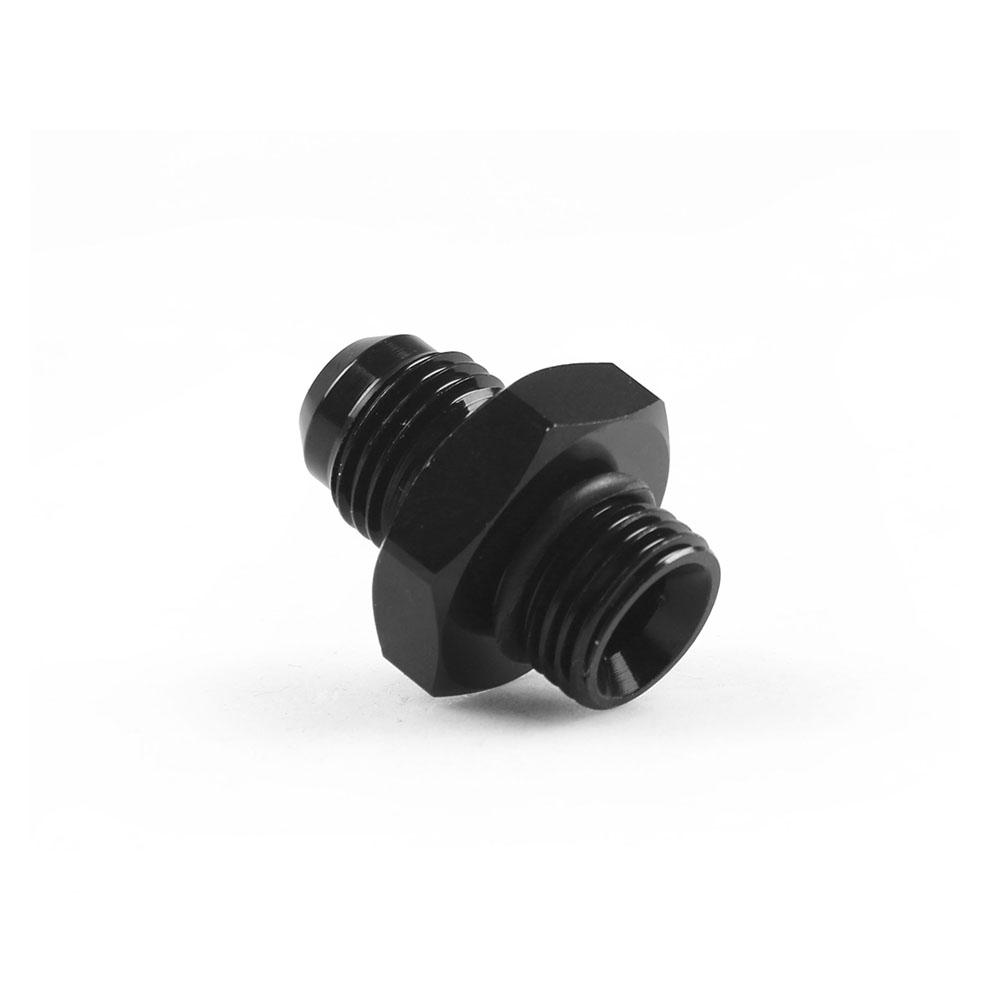 Black ORB-6 O-ring Boss AN6 6AN To AN6 6AN Male Adapter Fitting