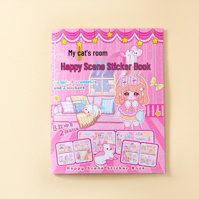 Student DIY Sticker Book: Quiet Scene Edition for Journaling & Gifts