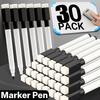 30pcs Whiteboard Marker Pens, Dry Erasable, Equipped with Eraser, Hard Pen Tip, Suitable for Office Marking, Whiteboard Marking