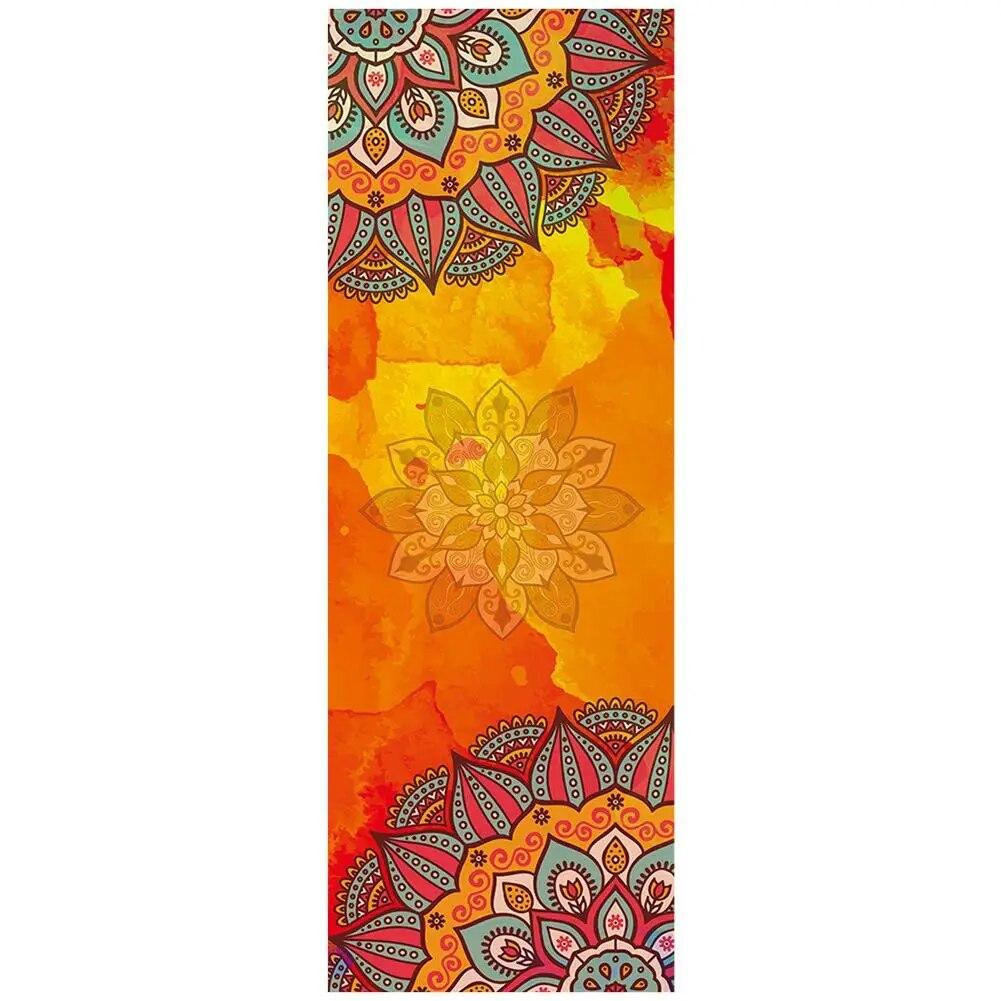 Yoga Towels Fitness Printed Microfiber Sports Travel Quick-drying Sweat-absorbent Workout Mat Cover for Pilates Gym Yoga Blanket