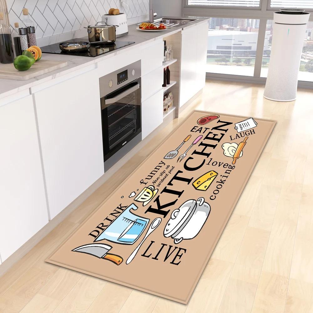  Kitchen Mat Entrance Doormat Living Room Home Bathroom Balcony Decor Carpet Bedroom Floor Hallway Anti-Slip Foot Rug