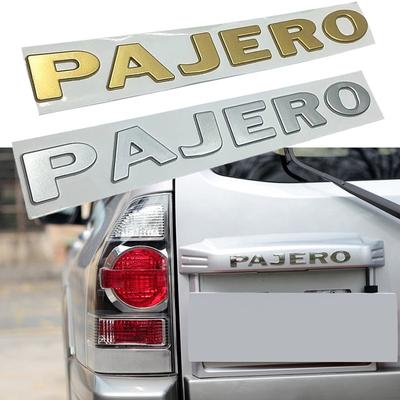 Mit+sub+ishi Pajero písmeno stříbrný emblém dekorace nálepka ABS 3D auto přední blatník nárazník kufr kufr písmo logo značka autodíly